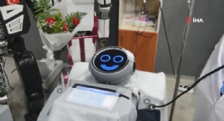 Onarılan Konyalı robotun ilk cümlesi şoke etti