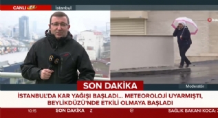İstanbul beyaz örtüye büründü