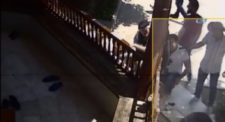 Camide abdest alırken böyle vuruldu