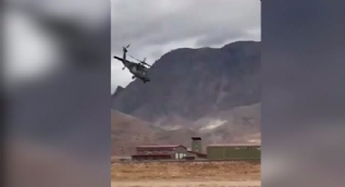Helikopterle drift yapan çılgın Türk pilot