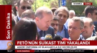 Erdoğan'dan FETÖ'nün suikast timinin yakalanmasına ilişkin değerlendirme: Bizi sürekli tehdit ediyorlar, korkumuz söz konusu değil