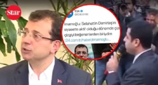 CHP´li İmamoğlu, Demirtaş´ı öve öve bitirememişti