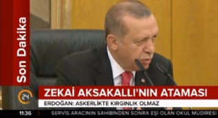 Cumhurbaşkanı Erdoğan'dan Zekai Aksakallı mesajı: Askerlikte kırgınlık olmaz