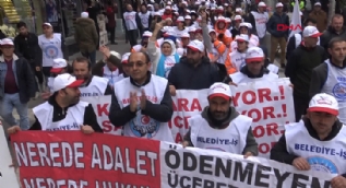 CHP´li Avcılar Belediyesinde işçiler eylem yaptı