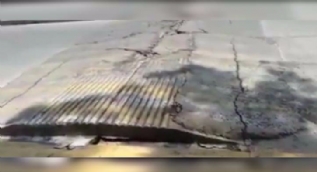 Deprem sonrası tüyler ürperten görüntü!