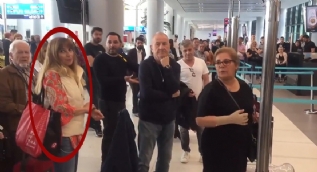 Havalimanında tepki çeken görüntü! Görevliye hakaretler yağdırdı