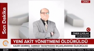 Yeni Akit genel yayın yönetmeni öldürüldü