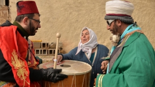 Nevşehir'deki 'Saya gezme' etkinliği renkli görüntülere sahne oldu
