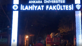 Ankara Üniversitesi İlahiyat Fakültesinde yangın çıktı