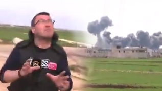 24 ekibi çekim yaptı sırada rejim uçakları bomba yağdırdı
