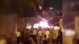 İran'da korona hastalarının tutulduğu iddia edilen sağlık ocağı ateşe verildi