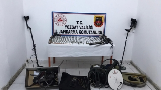 Jandarma ekiplerince düzenlenen operasyonda 545 parça tarihi eser ele geçirildi