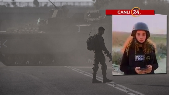 �srail'in muhtemel kara harekat� �ncesi dikkat �eken detay! 24 TV ekibi Gazze s�n�r�ndan bildirdi