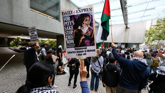 Soykrmc srail San Francisco'da protesto edildi