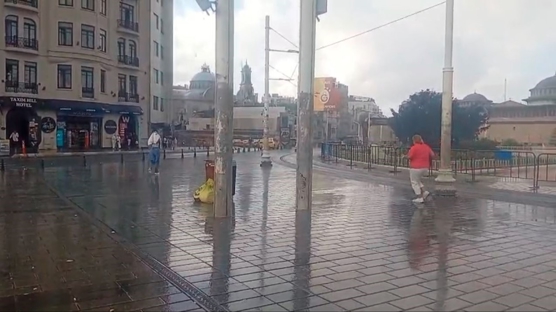 stanbul'a yamur srprizi 