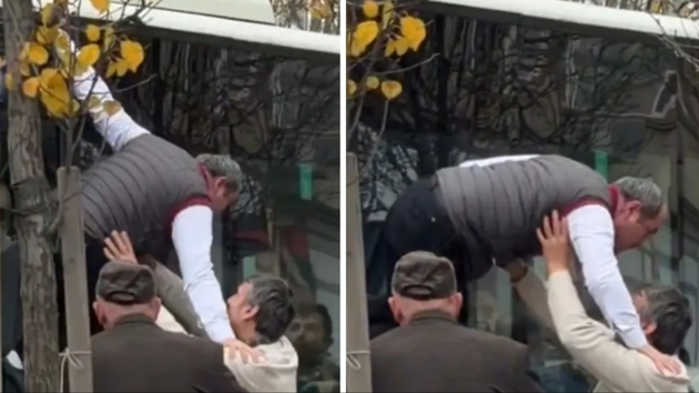 �ETT �of�r� camdan f�rlay�p kavgaya tutu�tu 