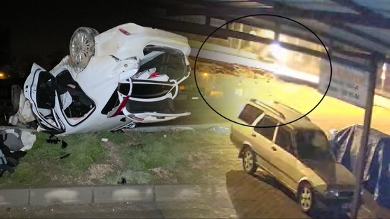 Aydınlatma direğine çarparak takla attı: 7 aylık Ece bebek can verdi