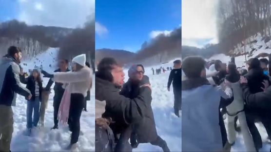 ATV tart��mas� kavgaya d�n��t�: �ocuklar�n�n �n�nde tekme tokat darp edildi