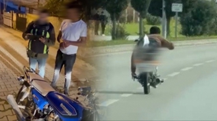 Akrobatik s�r�� pahal�ya patlad�: Cezaya ekstra 60 g�n trafikten men edildi