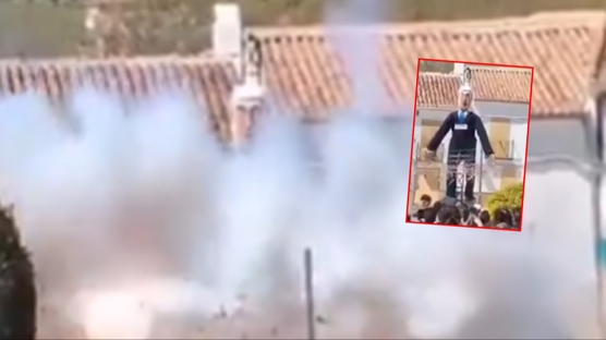 �spanya'dan �srail'e alev topu : Netanyahu kuklas� yak�ld�