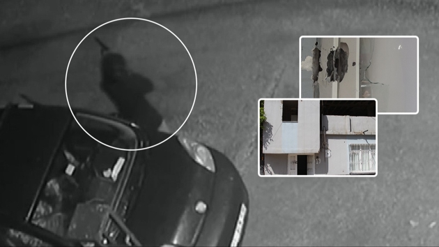 Kaskl� zanl� t�fekle kur�un ya�d�rd�! Deh�et anlar� saniye saniye kaydedildi