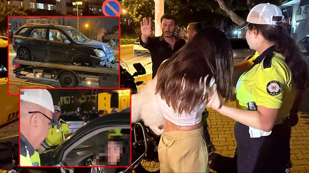 'Anksiyetem tuttu' diyerek bariyerlere �arpt�! Polisten ka�mak pahal�ya patlad�