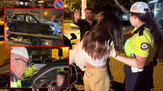 'Anksiyetem tuttu' diyerek bariyerlere �arpt�! Polisten ka�mak pahal�ya patlad�