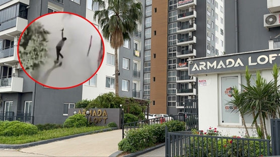 Kom�usunun evine kur�un ya�d�rd�: Ya�anan panik anlar� saniye saniye kamerada 