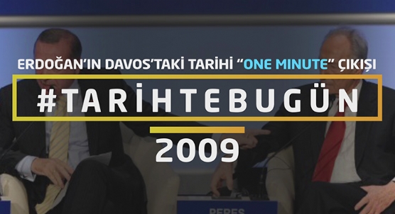 Erdo�an��n Davos�taki tarihi �one minute� ��k��� - Tarihte bug�n 29 Ocak 2009